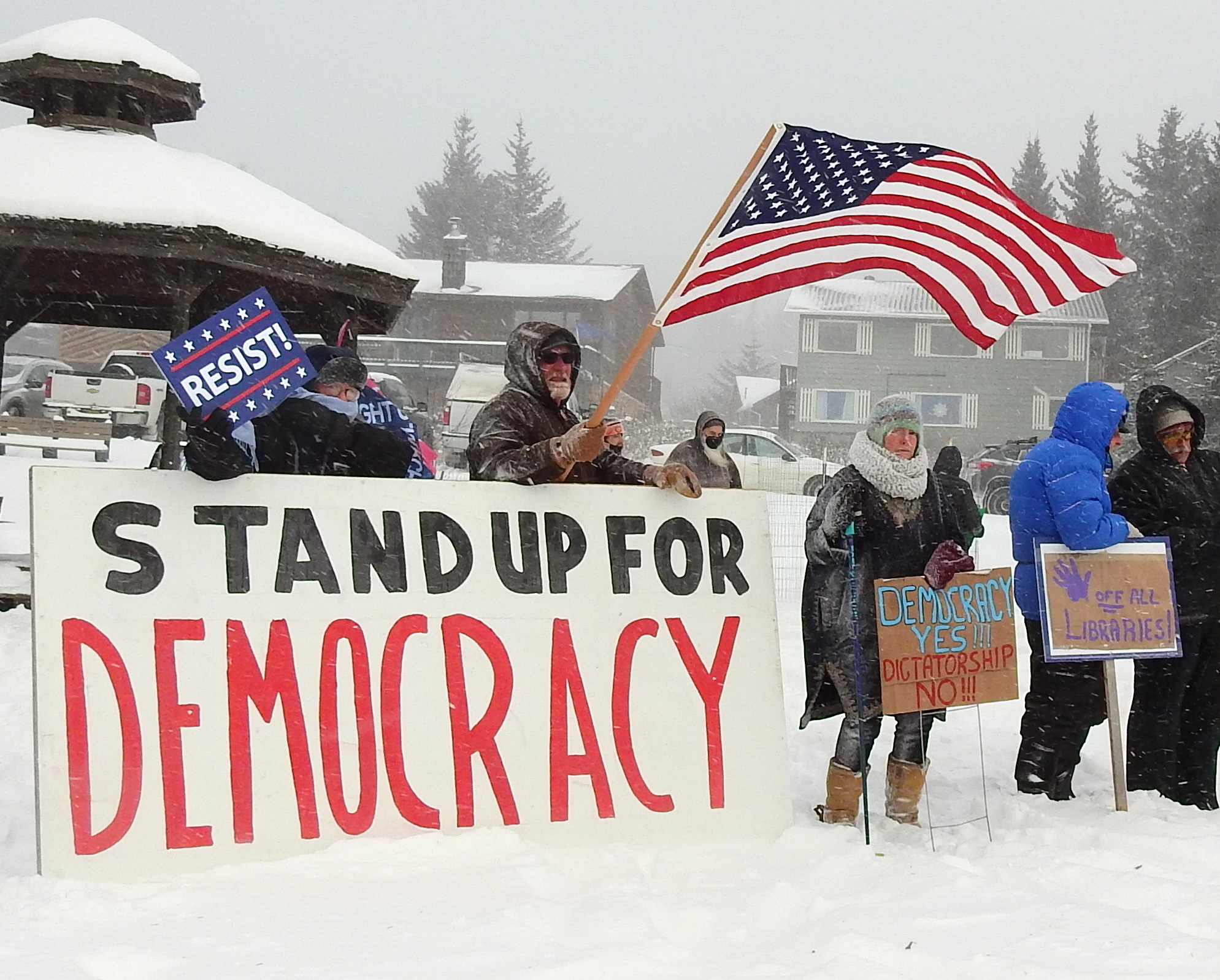 Protesters recognize fifth anniversary of Jan. 6, 2021, events