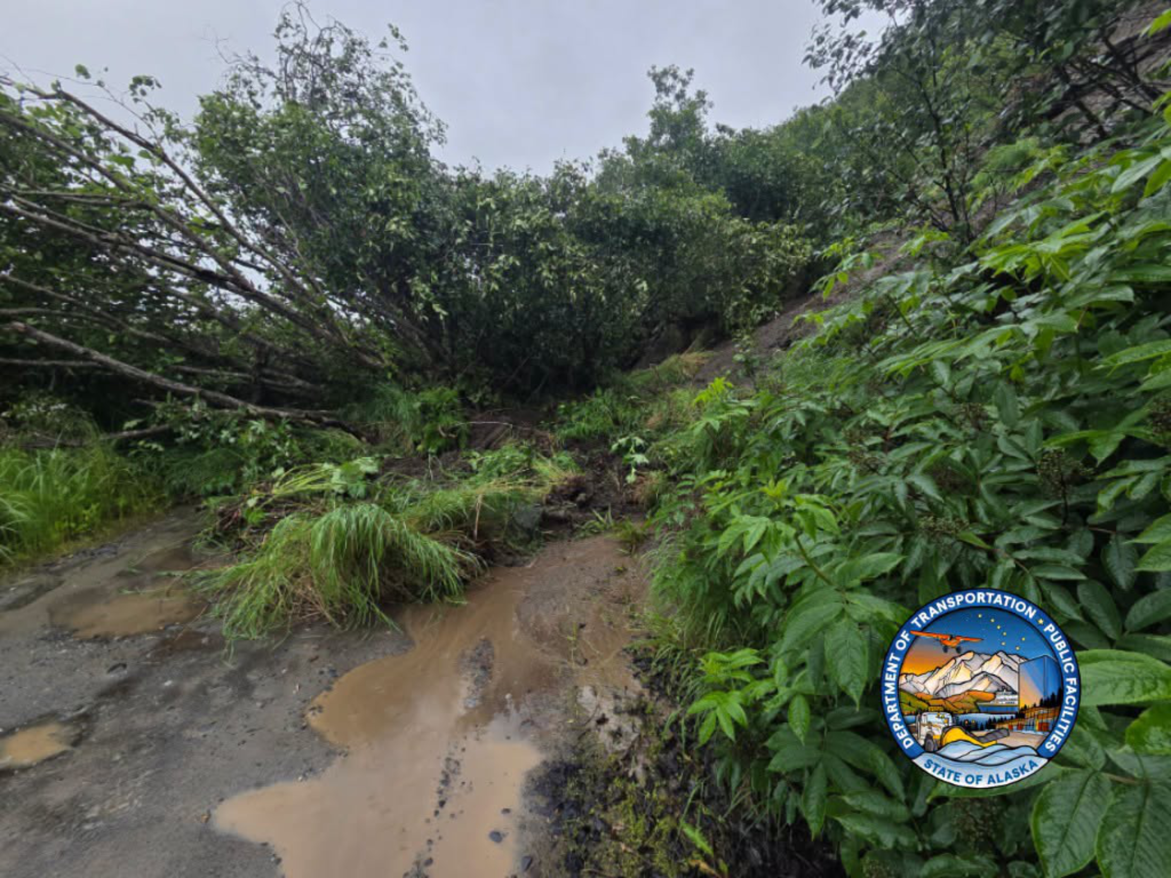Landslide causes Ninilchik beach road closure