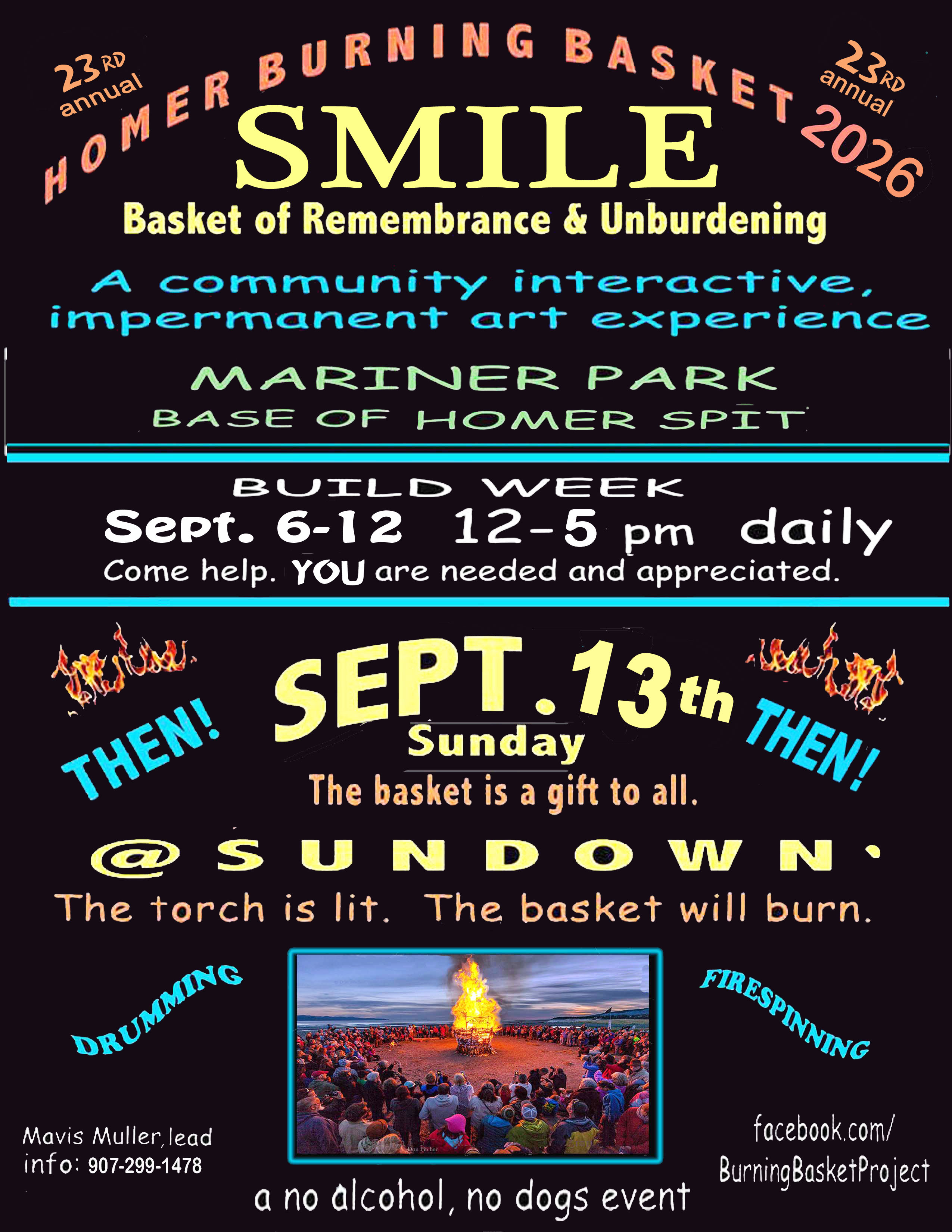 Burning Basket build week starts Monday